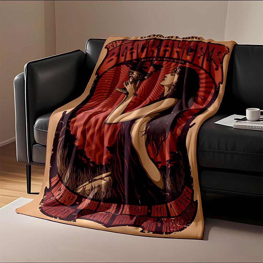 The Black Angels Concert Art for all seasons blanket lunch break throw gift