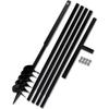 VidaXL Soil Auger with Handle 120 Mm and 5 M Extension Tube Steel