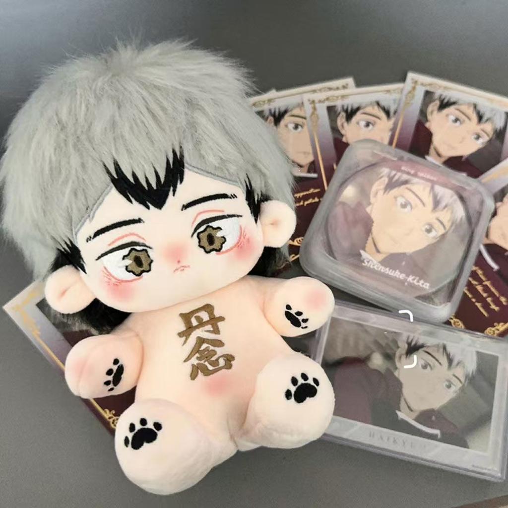Мягкая игрушка 20 см Аниме Haikyuu!! Плюшевая игрушка Косплей Шинсуке Кита с куклой-скелетом, игрушки для коллекции фанатов или подарок на день рождения для друзей-детей