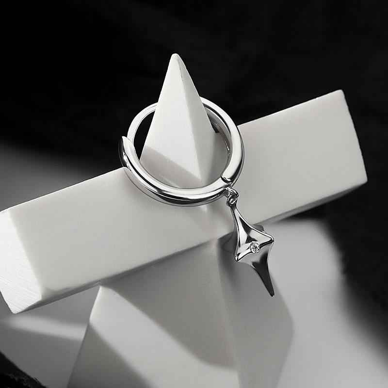 Классические серьги-капли со звездами для мужчин, ювелирные изделия, Новое поступление, серьги-кольца из стерлингового серебра 925 пробы, мужские аксессуары для вечеринок, модный подарок