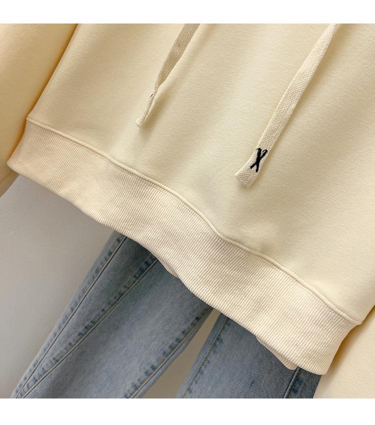 Heart Button Hoodie: College Style Loose Fit for Spring & Autumn 2025