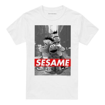 Sesame Street Унисекс Взрослая футболка с Сезамом