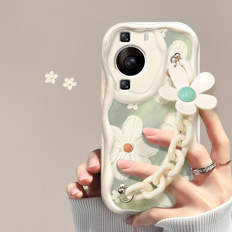 Подходит для Huawei P60 Чехол для мобильного телефона Mate40pro Summer Flower Chain Honor 90/80 Полный пакет Противоударный силиконовый