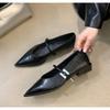 Fashion New Style Women's Spring Autumn Pointed Toe Women Pumps Fashion Shallow Low Heel Shoes Ladies Street Style Mary Jane Shoes