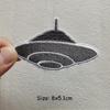 DIY UFO Patch Iron On Patches On Clothes Heat-adhesive Embroidered Patches For Clothing Alien Patch For Clothes Jackets