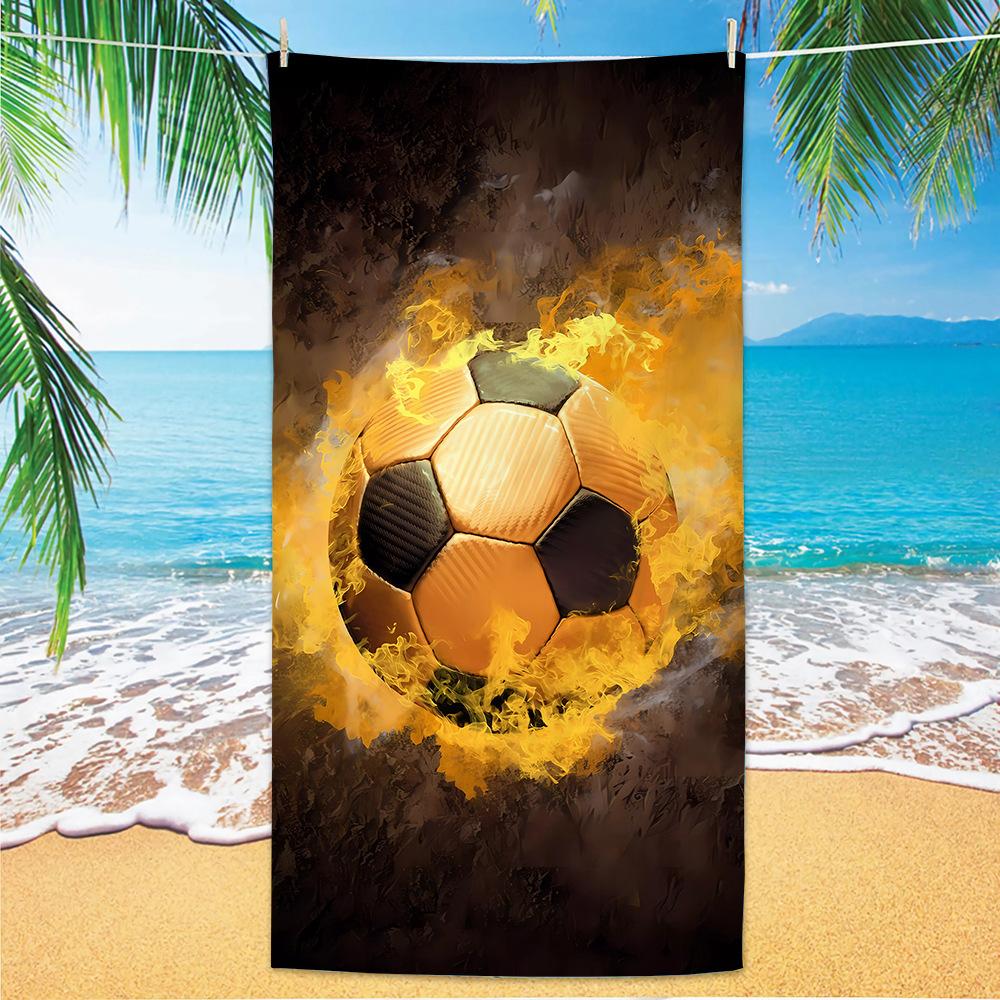 New Football Beach Towel World Cup Theme Microfiber Beach Towel Adult Large Beach Towel