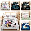 3D Minimalist Style Bedding Set with Letter Printing Series Duvet and Pillowcase 2/3 Pieces AU180 * 210 Full Size Quick Drying Home Decoration