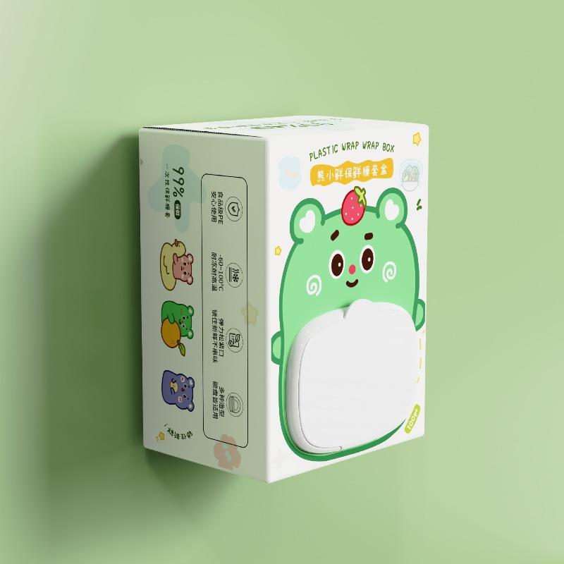 Коробка для хранения крышек из пищевой пленки, настенная, выдвижная коробка для хранения одноразовых пакетов из пищевой пленки, чудо для кухни и дома