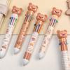 2PCS Kawaii Bear 10-in-1 Multicolor Ballpoint Pens Cute Aesthetic Stationery for School  Office, Journaling & Gifts