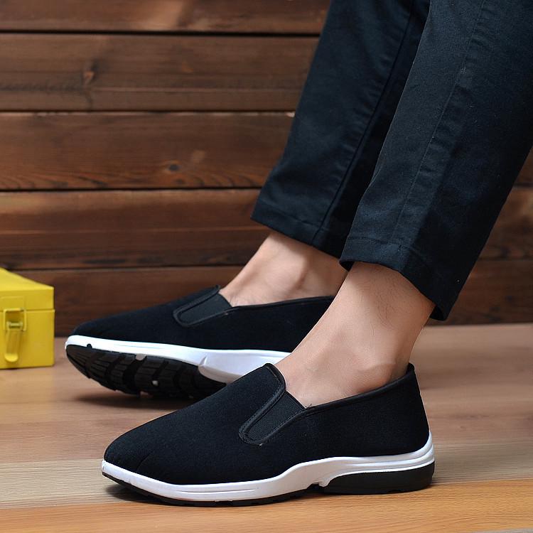 Зимние теплые подошвы из говяжьей жилы, мужская повседневная обувь с бархатной подкладкой для ног, обувь из хлопка для мужчин среднего и пожилого возраста