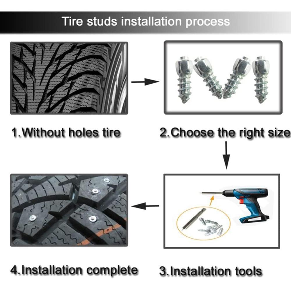 200 шт. 9 x 4 мм ввинчивающиеся шипы для шин Шипы для колес Автомобиля Грузовика Мотоцикла Велосипеда Ботинка Шипы для шин