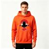 Men's Graphic Print Pullover Hoodie, Anime Character Silhouette Print Casual Long Sleeve Sweatshirt for Daily Wear