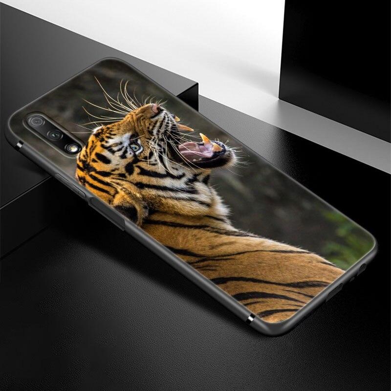 Чехол для телефона Lion Tiger Animal для Huawei Honor 7A 8A 9X 20 Pro 8 10X Lite 9A 8C 9C 20E 7S 8S 20S 8X 10i 20i 30i Мягкий черный чехол
