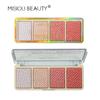 Misiou Beauty Founded Grilled Powder Face Brighter Shadow, трехмерный глянцевый румянец для восстановления теней для век Встроенная пластина