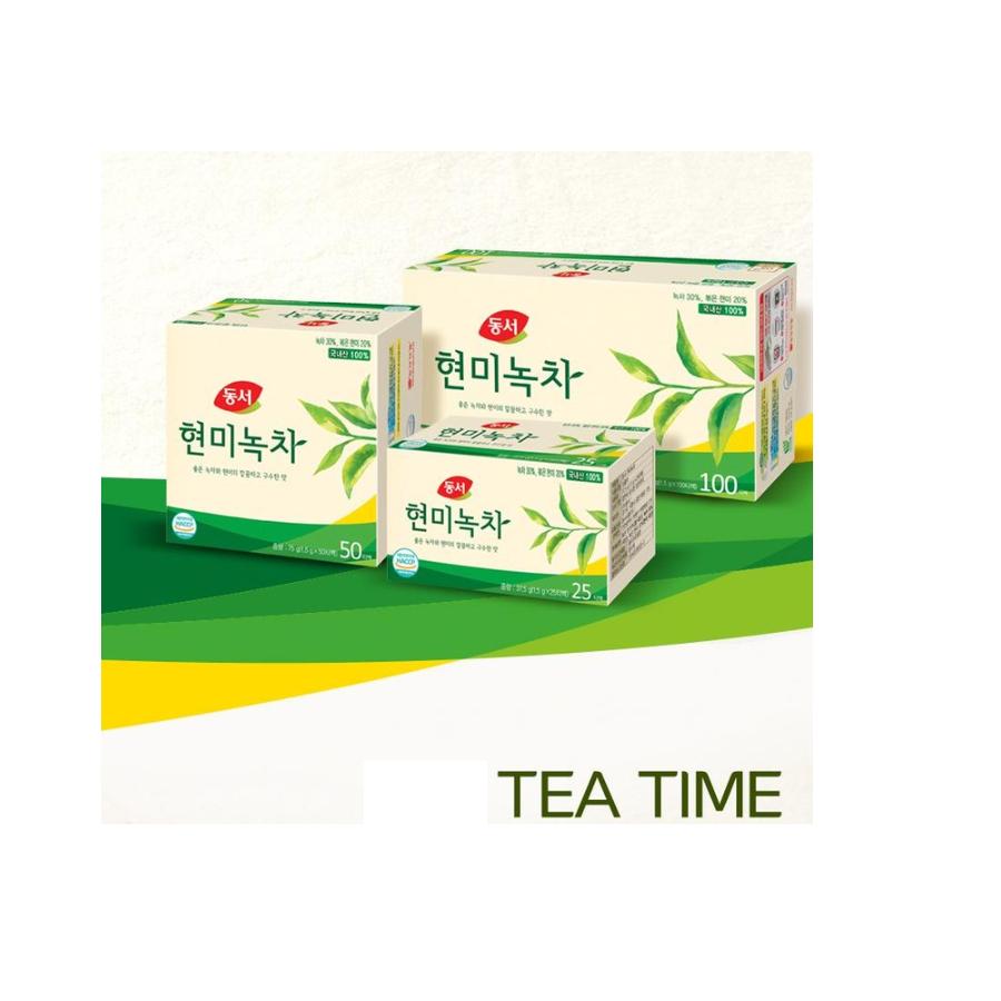 Korean DONGSUH Brown Rice Green Tea 100 Tea Bags (1.5g X100t)