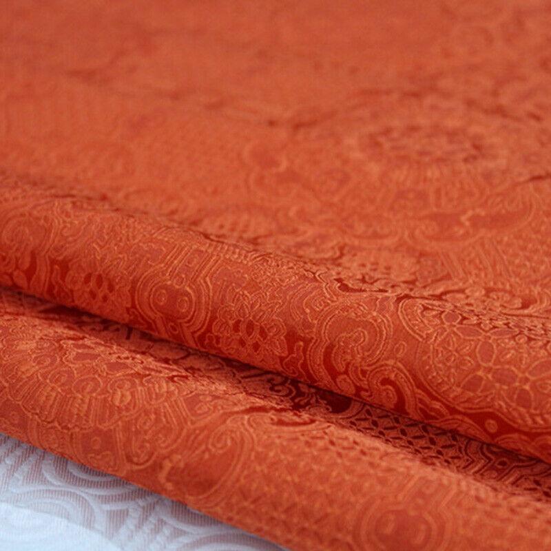 Атлас Шелк Брокат Жаккард Цветочная Ткань Винтажное Платье Костюм Ткань для Рукоделия Одежды Ципао Наволочки Ткань для Шитья DIY