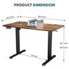 JHK  Ergonomic Electric Standing Desk Height Adjustable Computer Desk Large Work PC Table Home Office Writing Gaming Desks