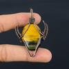 Подвеска Тигровый глаз, Подвеска из драгоценного камня ручной работы, обернутая медной проволокой 999 пробы, Антикварное украшение, Для подарка, Серебряное украшение