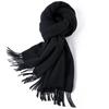 100 Pure Wool Scarves Women's Winter High-end Cashmere Oversized Shawl Gift
