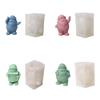 Easy Releases Santa Claus Candle Mould Sturdy Silicone Christmas Crafting for Projects