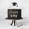 24Pcs Graduation Season Cupcake Decorating Grad Cap Cake Topper Creative Expression Photo Friendly Toppers for Graduation Table