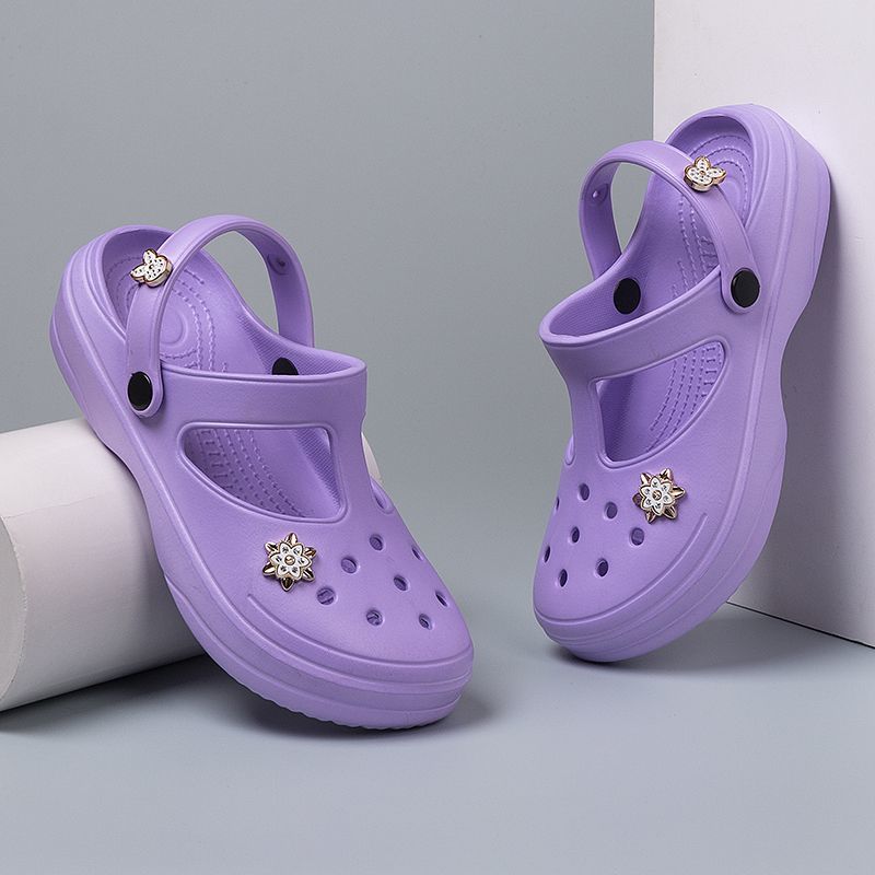 Шлепанцы, мюли, женские тапочки, пляжные сандалии, облачно-зеленые с каблуком, летняя мягкая обувь для женщин 2024 г., 39, акция, уникальная обувь из ЭВА