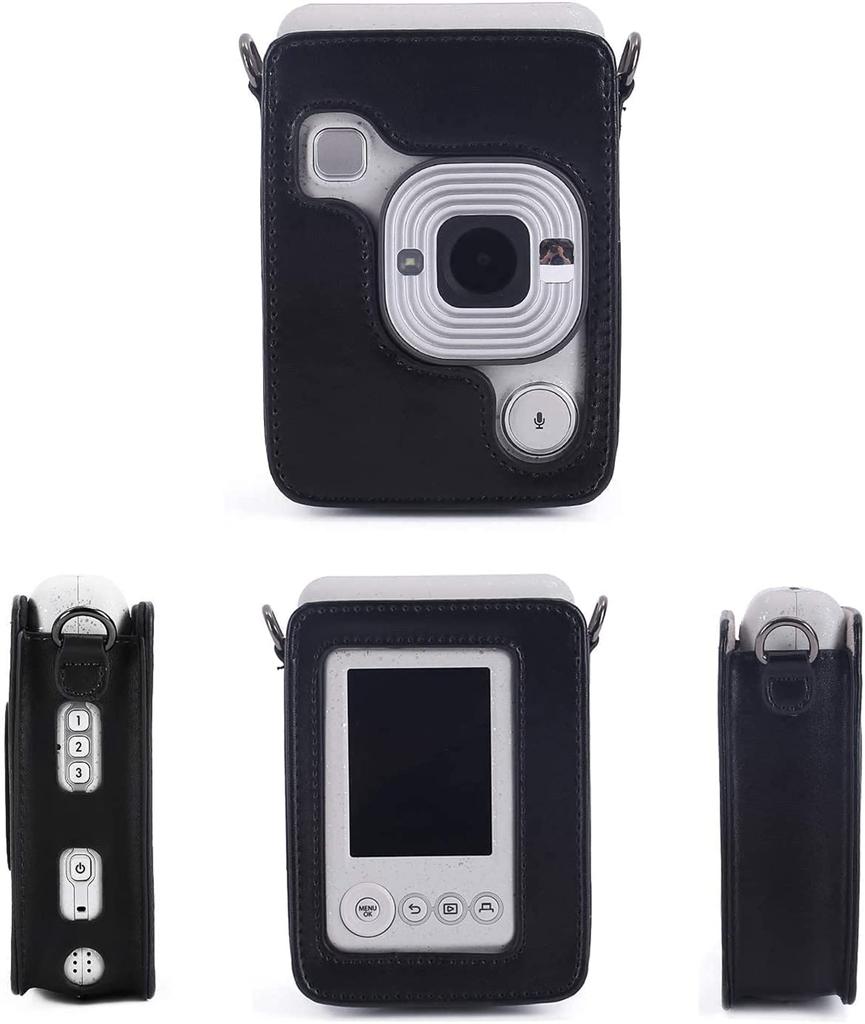 Fuji FUJIFILM instax mini LiPlay Instant Camera Защитная камера с защитой от царапин из полиуретана, в комплект входит удобный чехол для переноски на плече, чехол, чехол, защита,