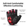 Rockbros S169Br S Cycling Gloves With Gel Inserts - Black And Red