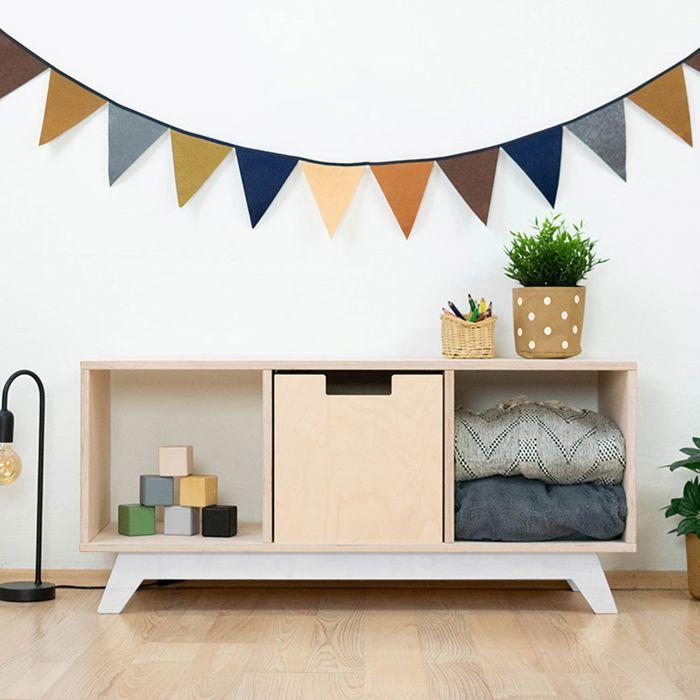 NABOSKY White Storage Unit 1x3