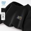 JEANSWEST LIFE Мужская футболка с длинным рукавом из вафельного трикотажа с танцующим медведем