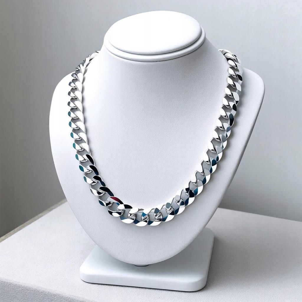 Men' SILVER Chain THICK 9mm Chain Cuirass SILVER 925 FULL
