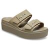 Crocs Женская босоножка на низком каблуке 'Beige' Brooklyn 207431-260