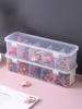 1 Transparent Cell Storage Box, Multi-Functional 5-Cell Storage Box, Suitable For Jewelry, Hair Band, Hair Clip Arrangement Box