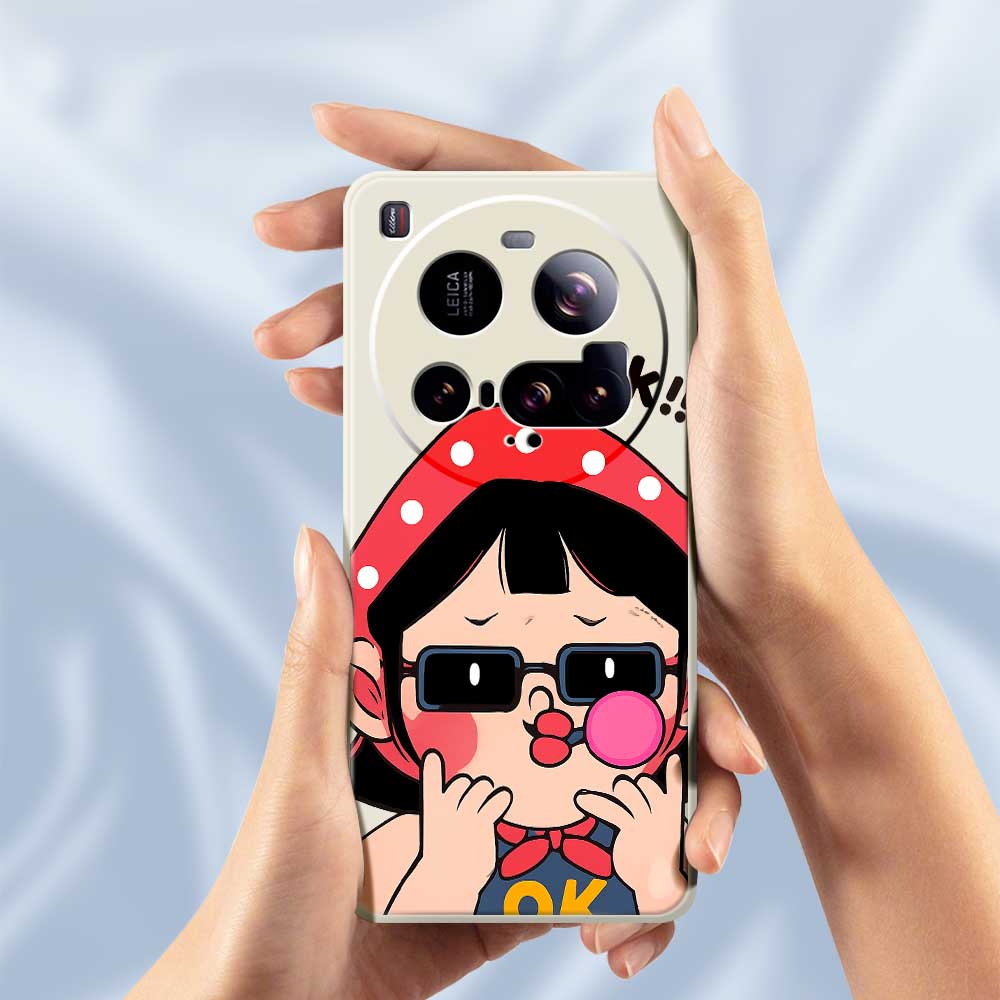 For Xiaomi 15 Ultra Case Cute Kid Pattern Printing Straight Edge TPU Phone Back Cover