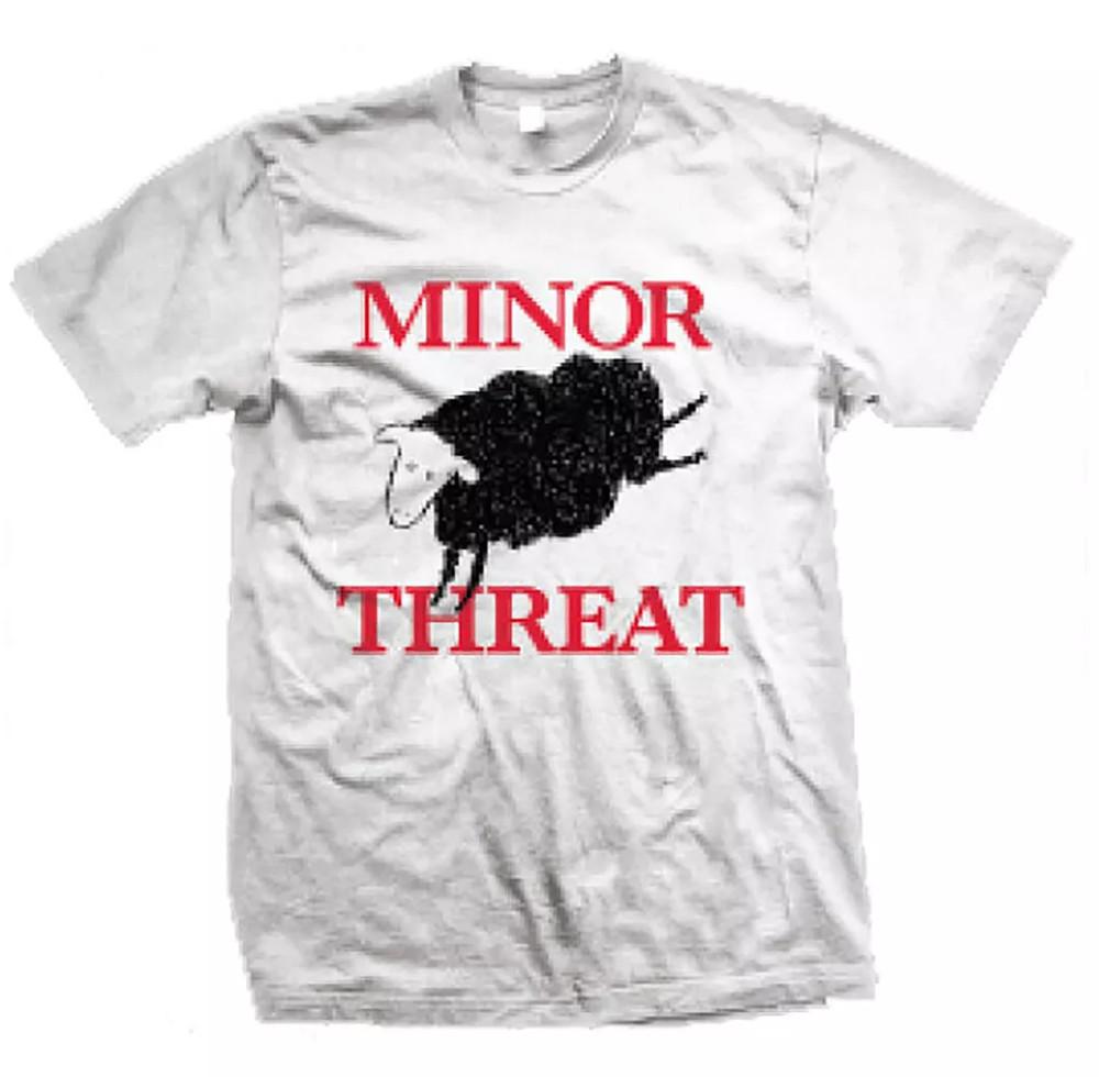 MINOR THREAT Black Sheep Out Of Step White Tee New Unisex T-Shirt