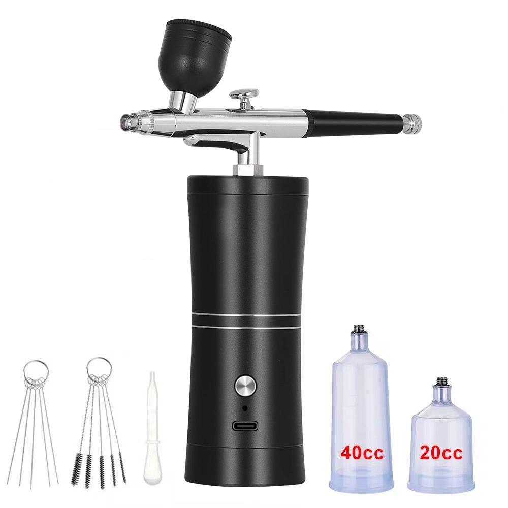 Мини-набор воздушного компрессора 0,3 мм Аэрограф Пистолет-распылитель краски Аэрограф для нейл-арта, тату, рукоделия, торта, нано-распылитель тумана