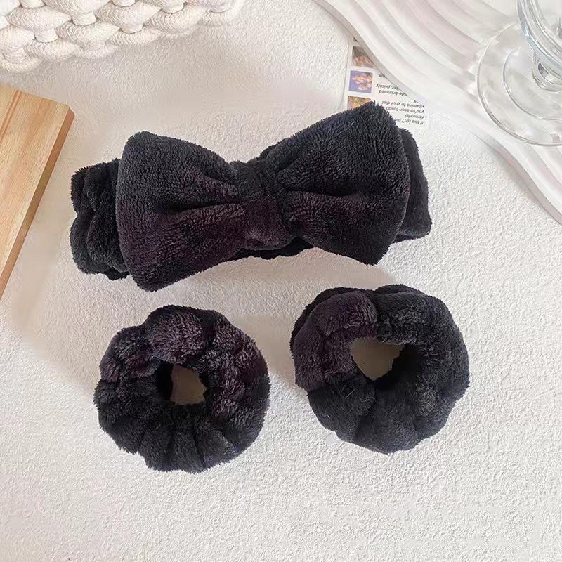 Фланелевый ремешок для мытья лица, повязка на голову, впитывающий ремешок на запястье, женский ремешок на запястье, сжимаемая вакуумная упаковка