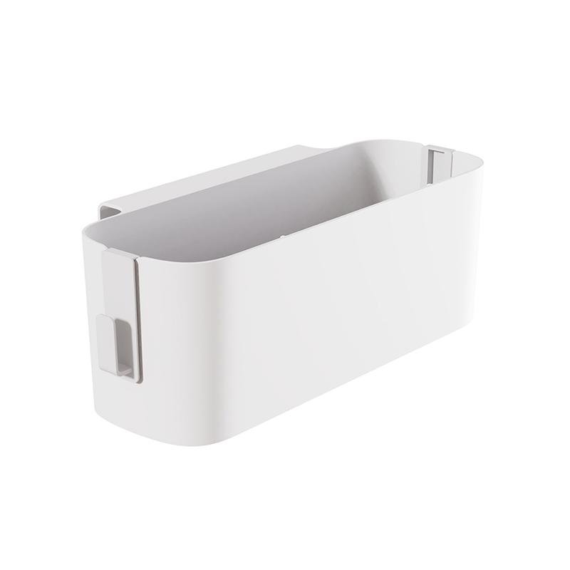 Прикроватная пластиковая корзина для хранения вещей со съемной подвесной корзиной с крючком, коробка для мелочей