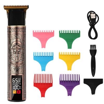 Профессиональная машинка для стрижки волос T9, масляная головка, гладкая головка, гравированная резьба, электрическая машинка для стрижки волос, мужская парикмахерская бритва