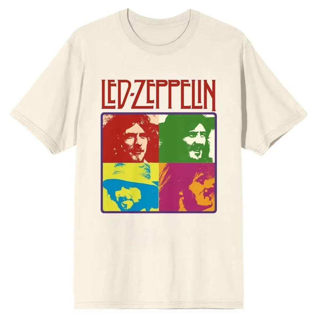 Led Zeppelin Holy Album Футболка с принтом Оверсайз Унисекс Унисекс Футболка рок-группы Классический рок Ретро С круглым вырезом Женская Мужская Одежда