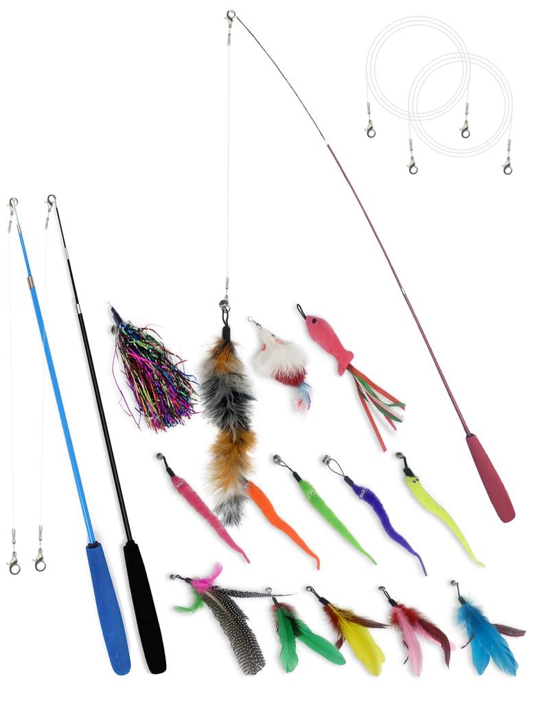 Кошка перо домашнее животное кошка новинка кошка раздвижная рыболовная удочка из натурального пера с домашним питомцем игра в помещении забавная игра игра с кошками игрушка, мяч, игрушка, принадлежности,