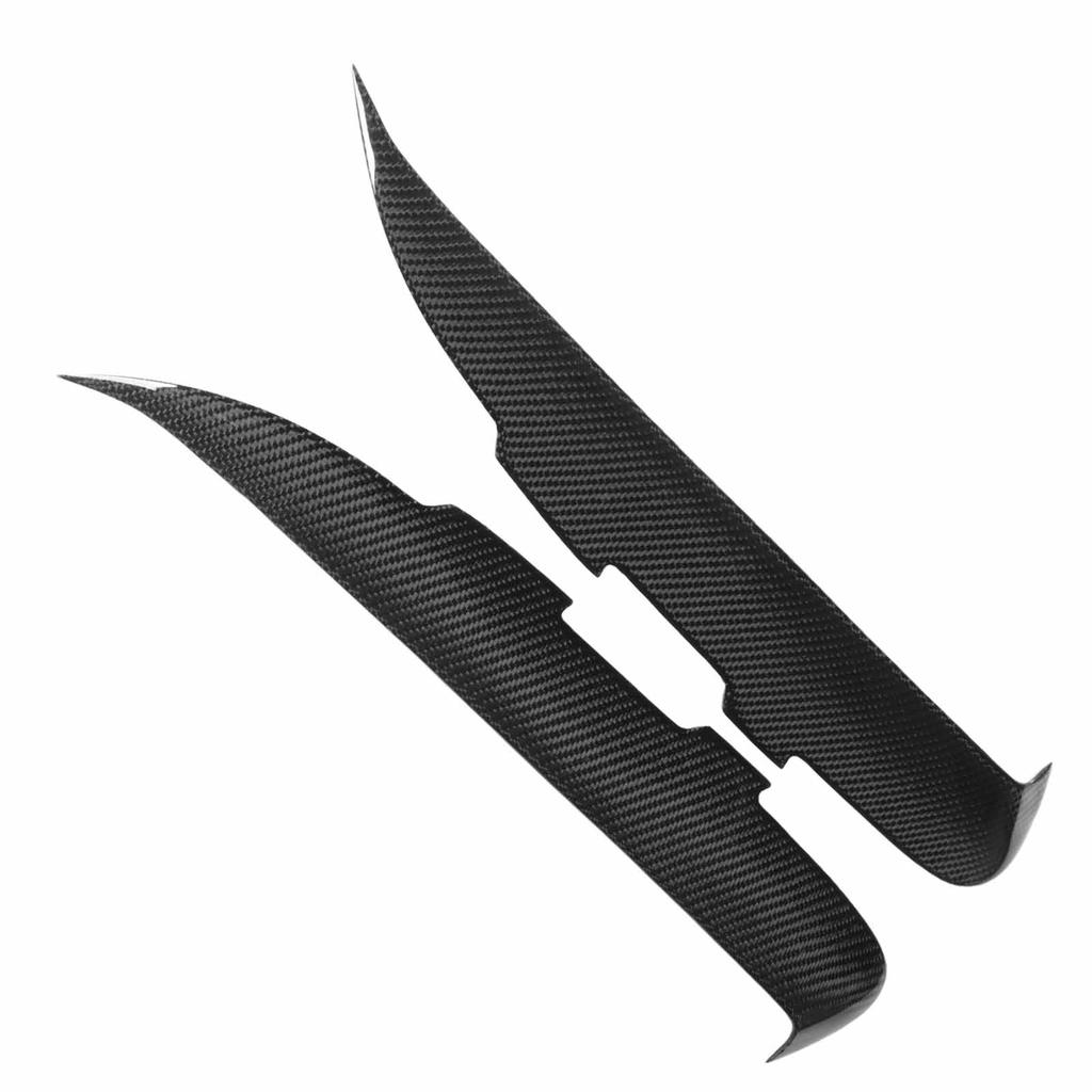 1 Pair Front Headlight Eyelid Carbon Fiber Headlight Eyebrow Cover Replacement for Mazda MX?5 NC2