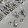 320pcs Premium Stainless Steel Screw and Nut Assortment Kit - Corrosion-Resistant, Snap-in Nuts, M2 to M5 Sizes - Ideal for DIY
