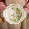 Zhishi Lily of the Valley Ceramic Soup Bowl