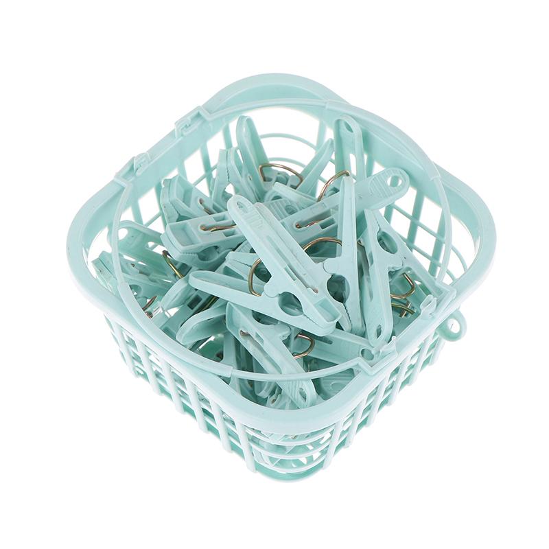 30 шт. Пластиковые прищепки для белья, прищепки для сушки одежды, ветрозащитные зажимы для одежды, маленькие прищепки с корзиной
