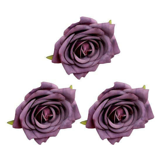 3 шт. Минималистская имитация головки розы, декоративная красивая, увеличивающая жизненную силу, имитация цветка AVE