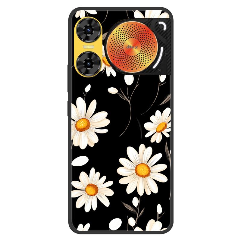 For ZTE Nubia Music 2 Case 2025 New 5G Fashion Flower Soft Silicone Shockproof Bumper For nubia Music2 5G Strip Phone Back Cover