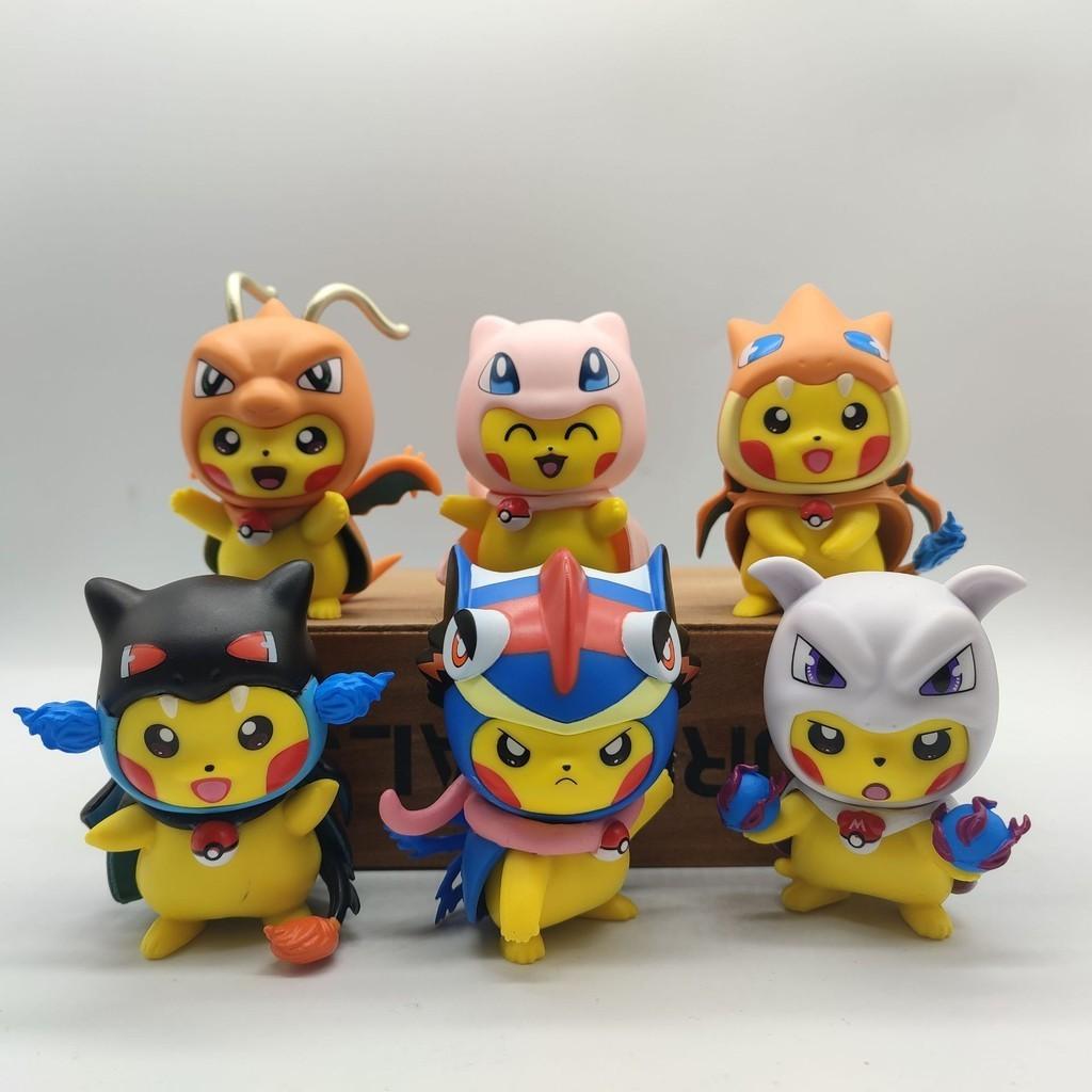Adorable Pikachu Figurines Cartoon Character Pvc Toy Set For Fans
