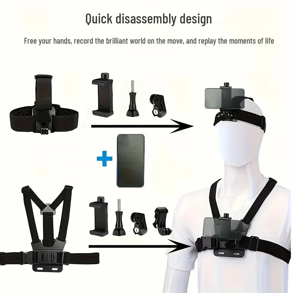 Double-Headed Magic Arm Bracket with Flash Clamp