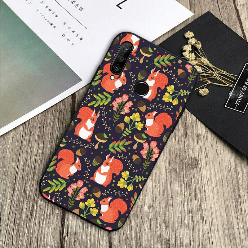 Чехол с изображением мультяшной белки для Huawei Nova 8i 11i 12i 12s 9 10 SE Y60 Y70 Y90 Y72 Y73 Y61 Y91 P60 Pro P30 P40 Lite